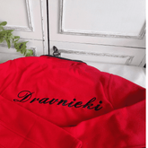 Fleece Sweater with embroidery on back